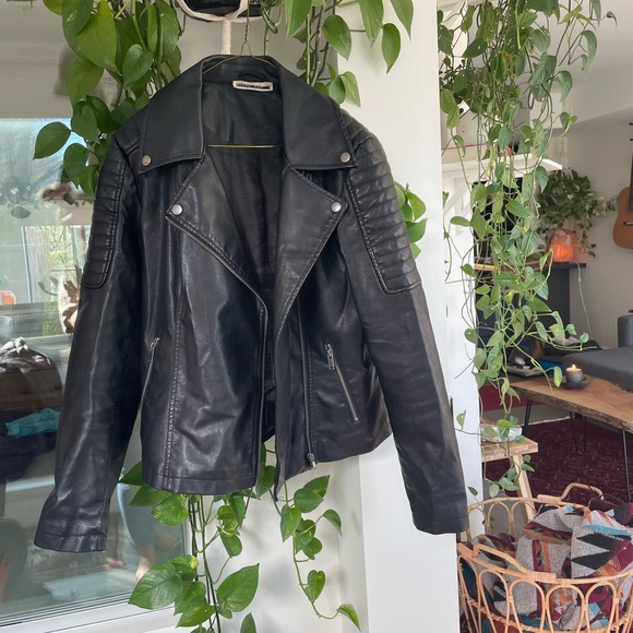 Noisy May Thick Winter Faux Leather Jacket - Picture 2 of 4